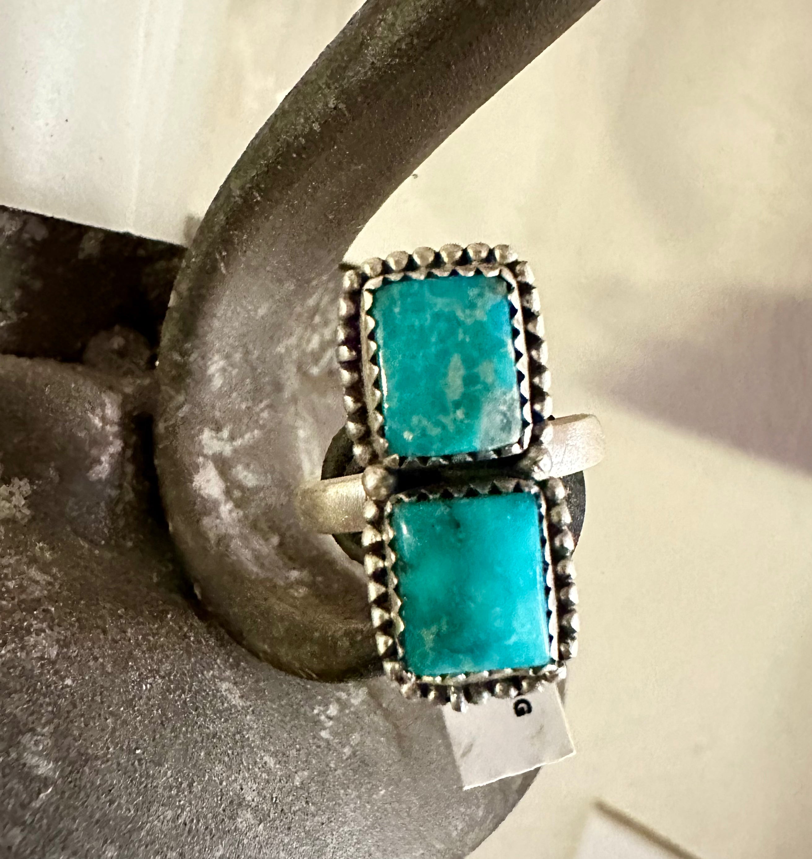 White Water Sterling Silver Double Stone