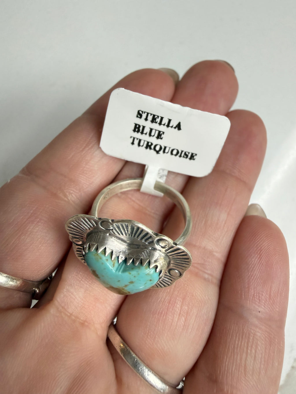 Sterling Silver Stella Blue Turquoise Ring
