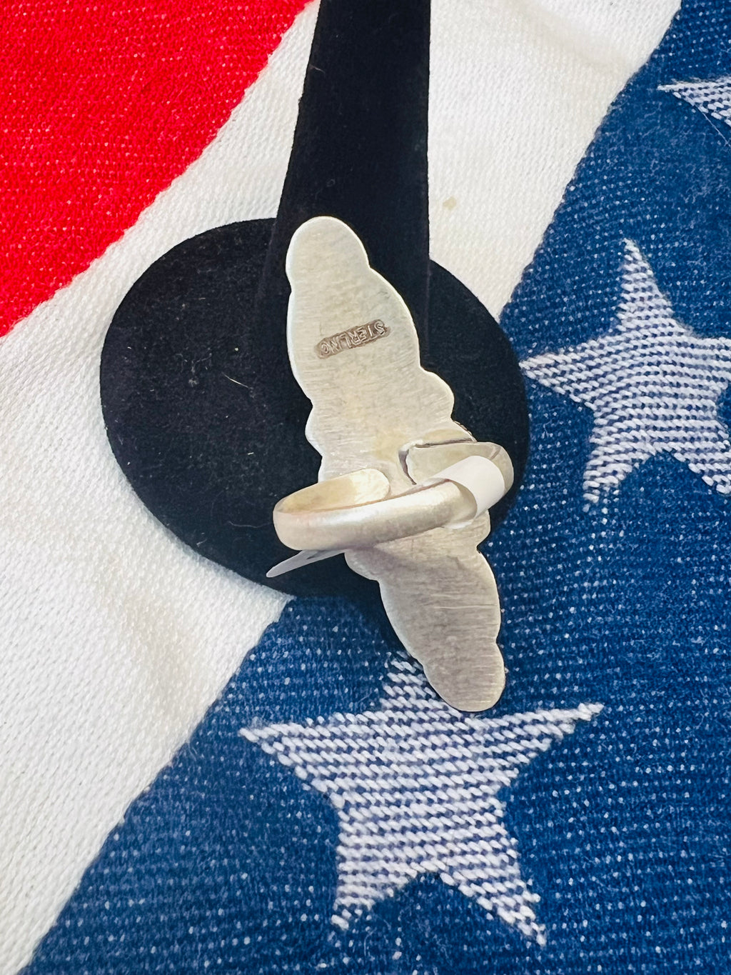 Sterling Silver Triple Stone Golden Hill Ring