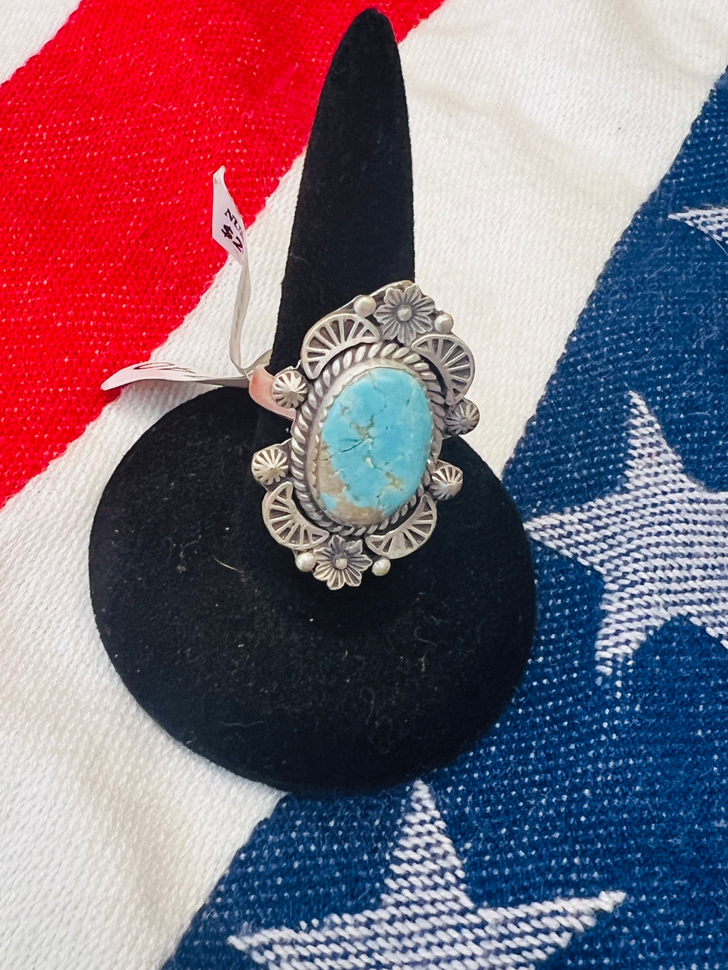 Sterling Silver Mine 8 Turquoise Ring