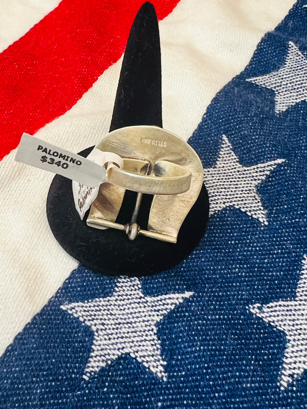 Sterling Silver Palomino Buckle Ring