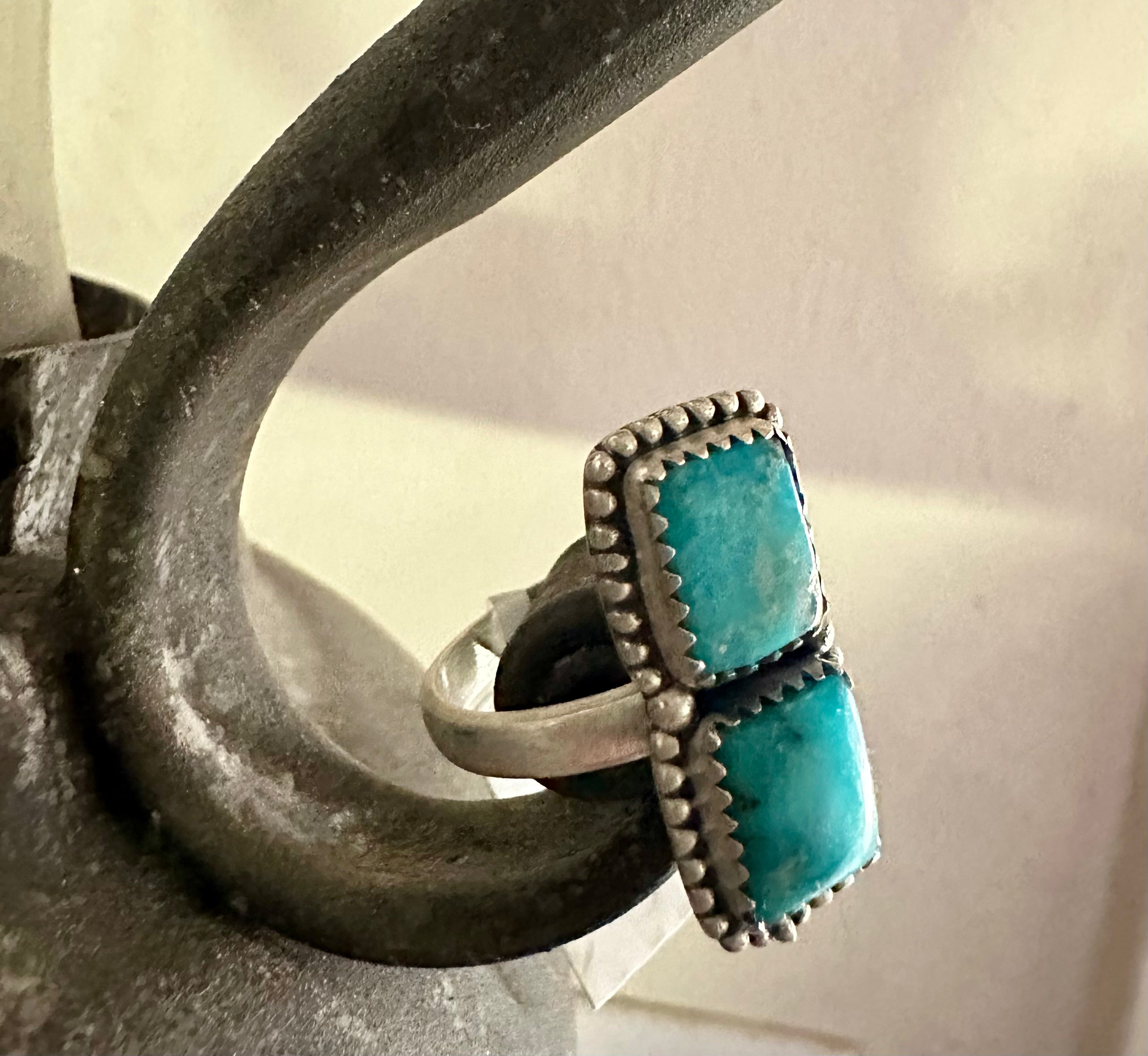 White Water Sterling Silver Double Stone