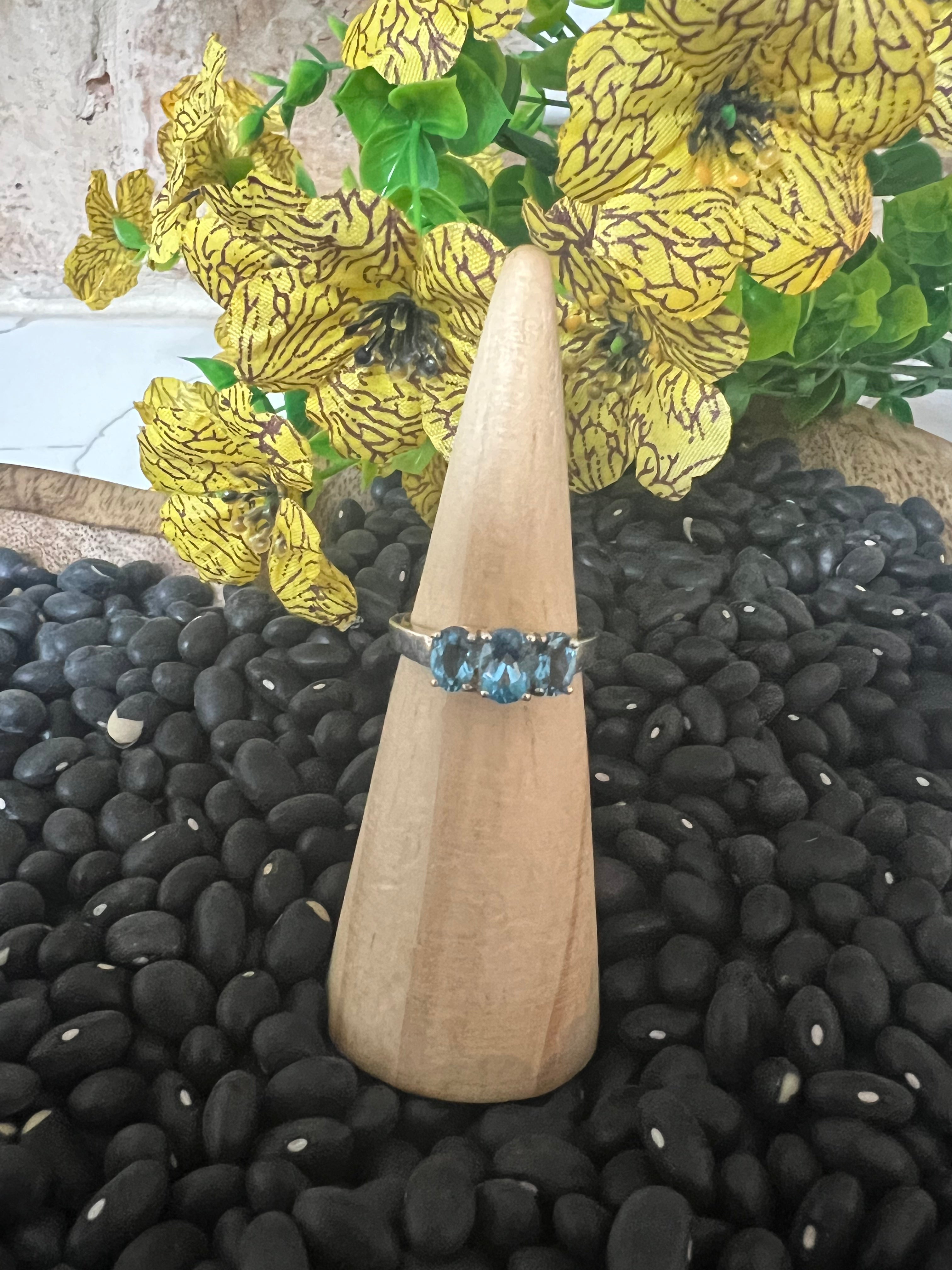 Sterling Silver Blue Topaz Ring