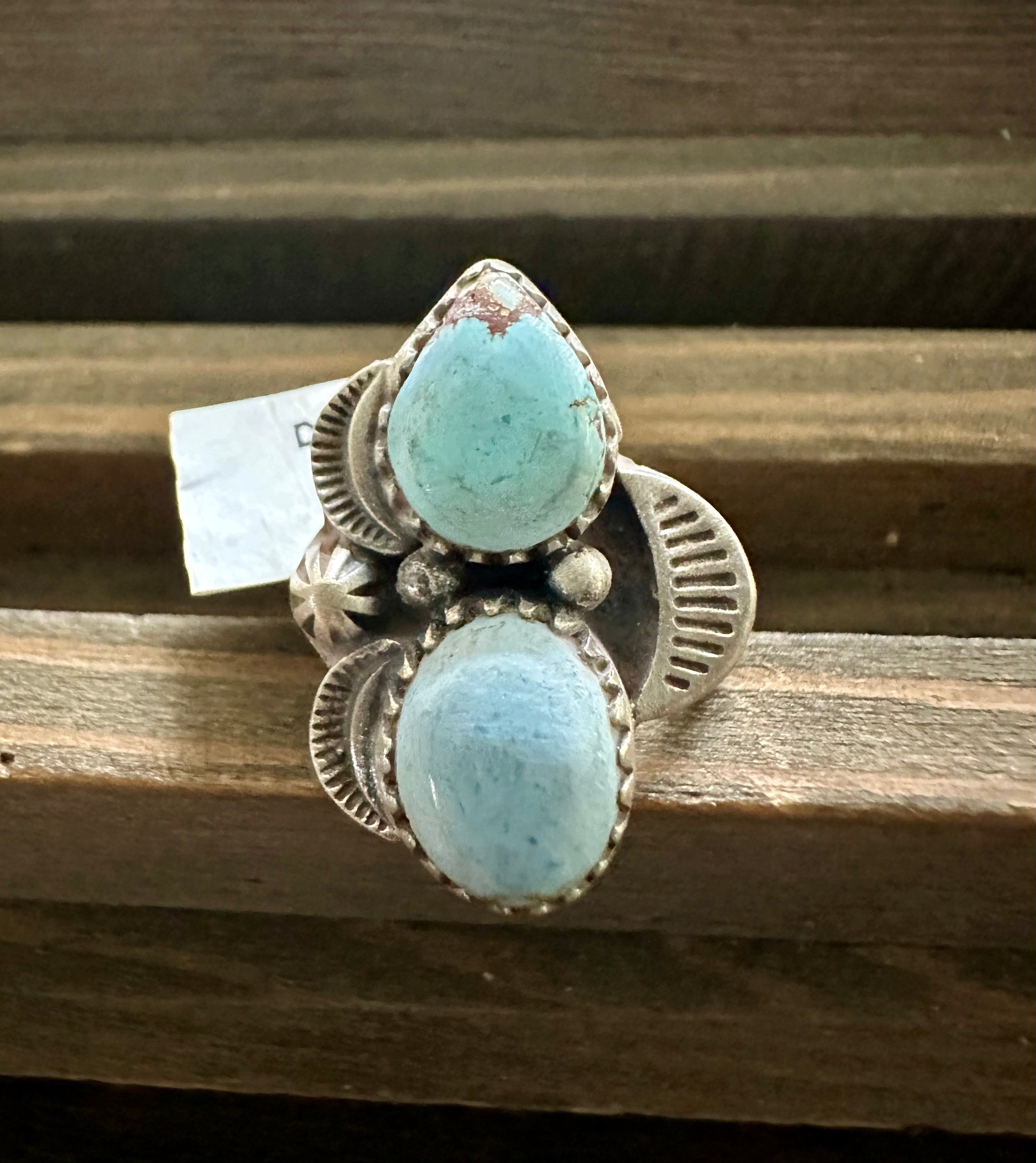 Dry Creek Sterling Silver double stone ring