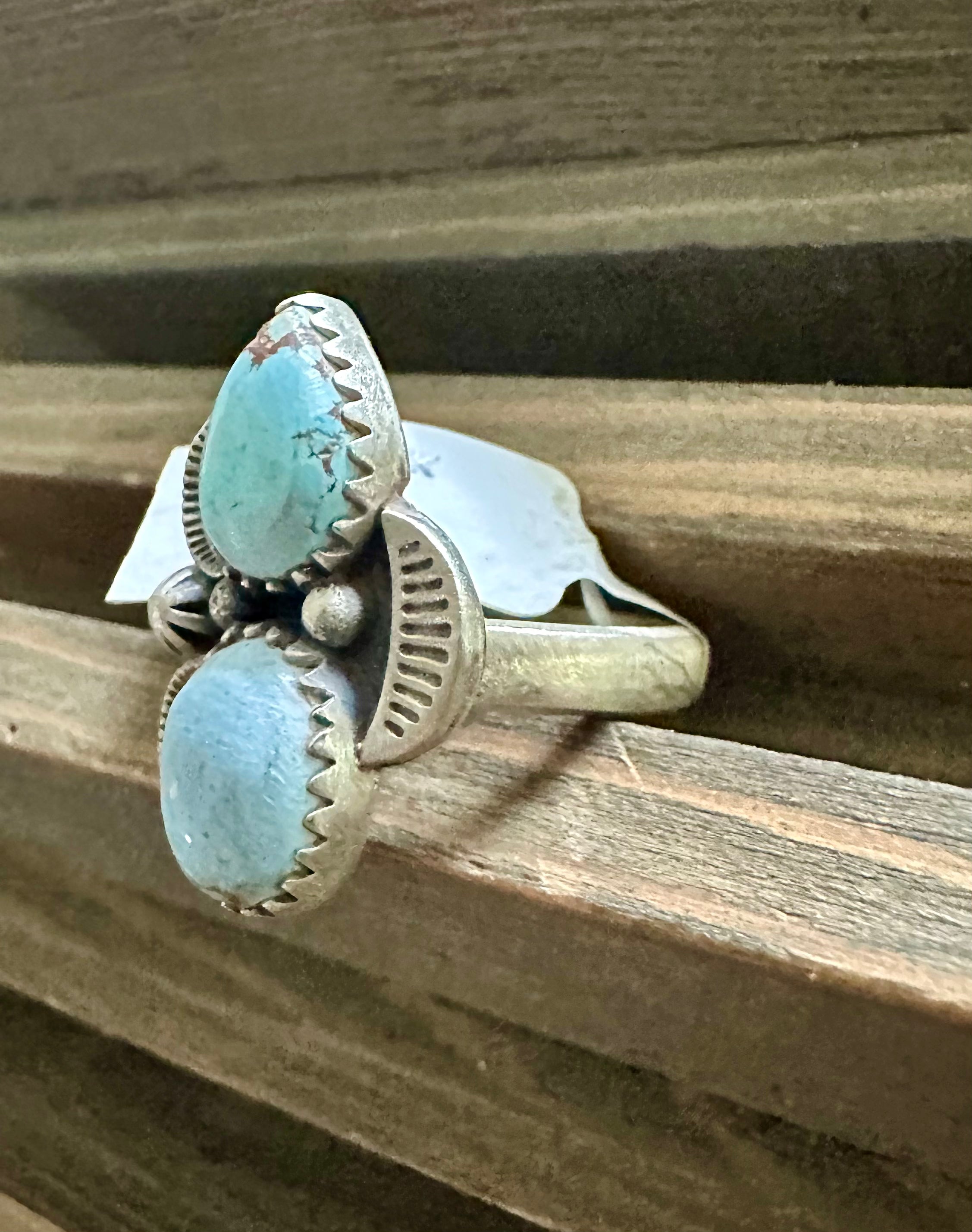 Dry Creek Sterling Silver double stone ring