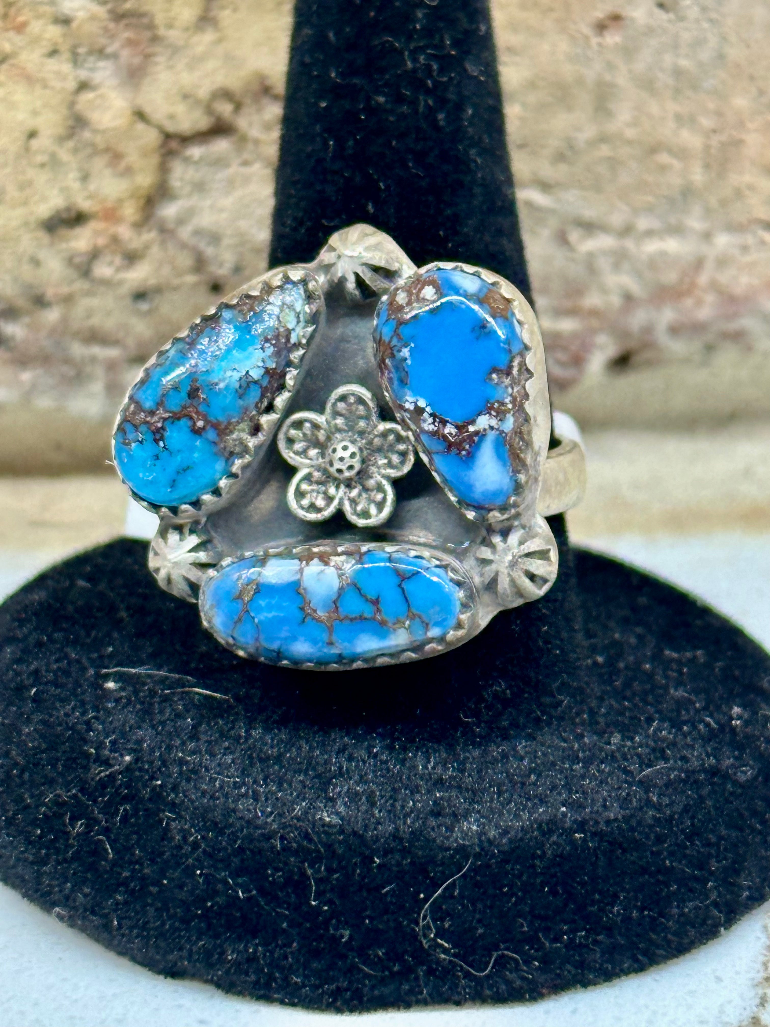 Golden Hill Sterling Silver Cluster ring