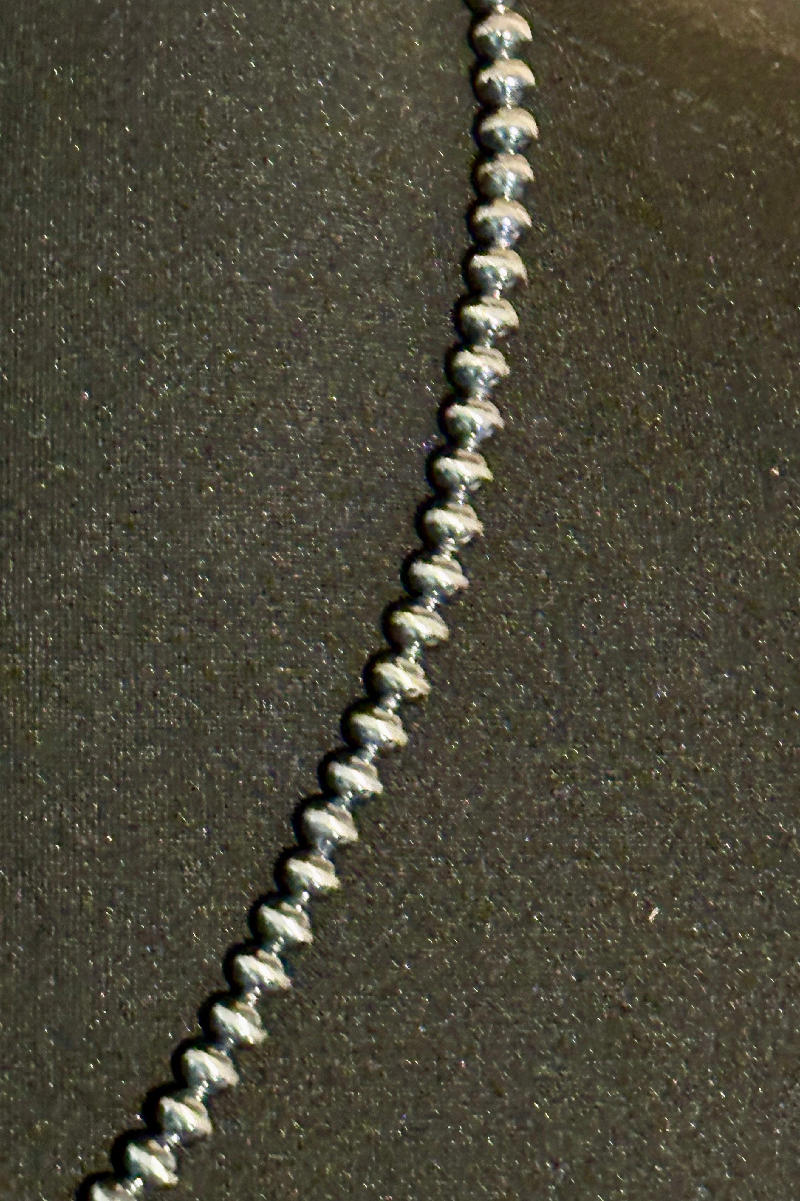 SILVER OVER BRASS 6MM PEARL NECKLACE