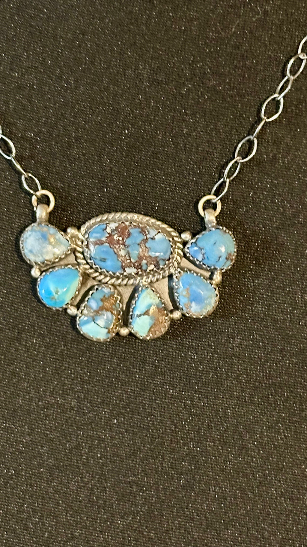 Sterling Silver Golden Hill  Necklace