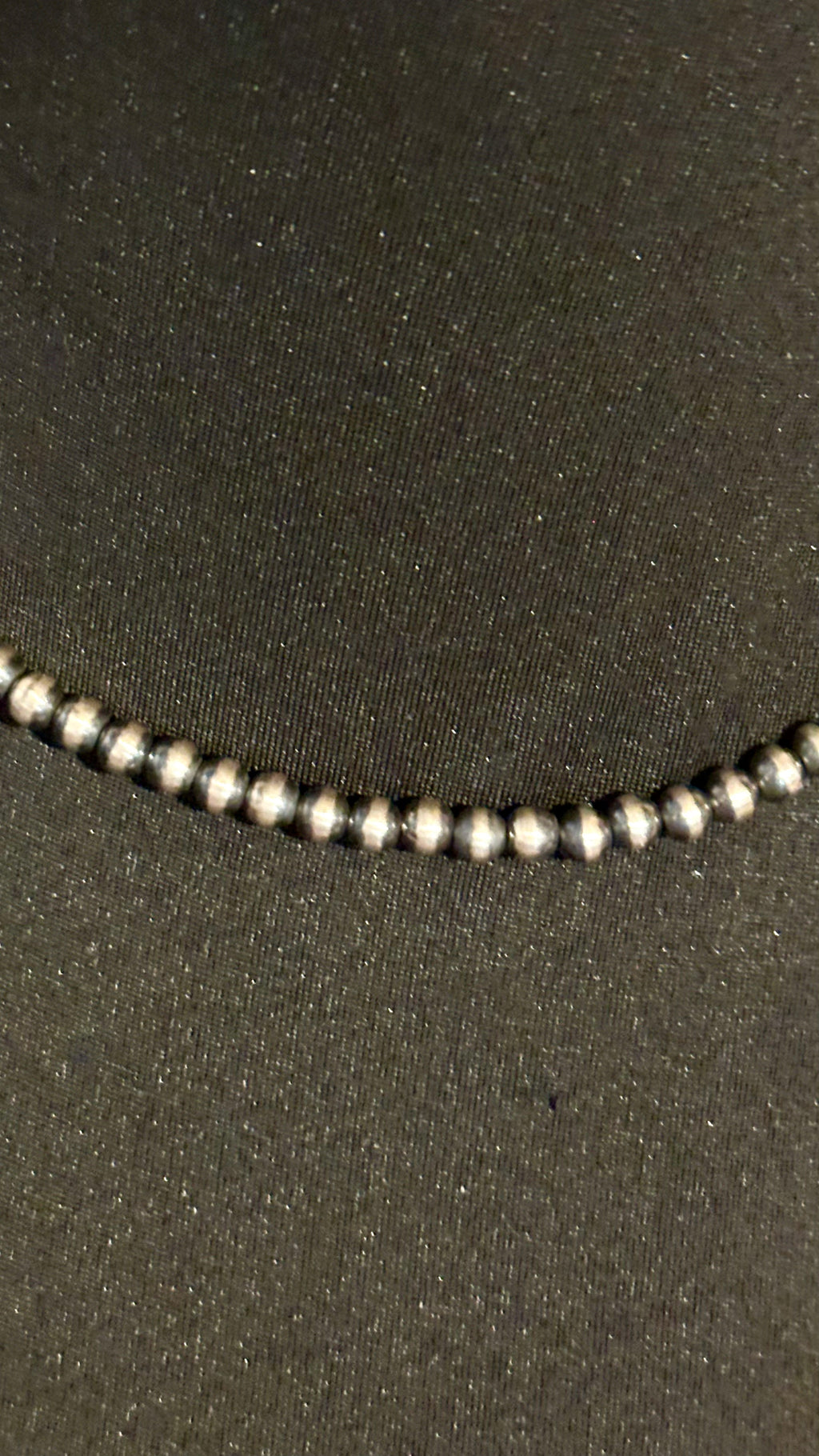 Sterling Silver 5MM Pearl necklace 16"