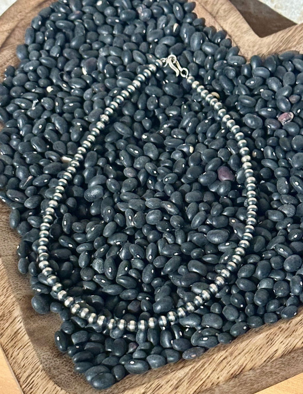 Sterling Silver 5MM Pearl necklace 16"