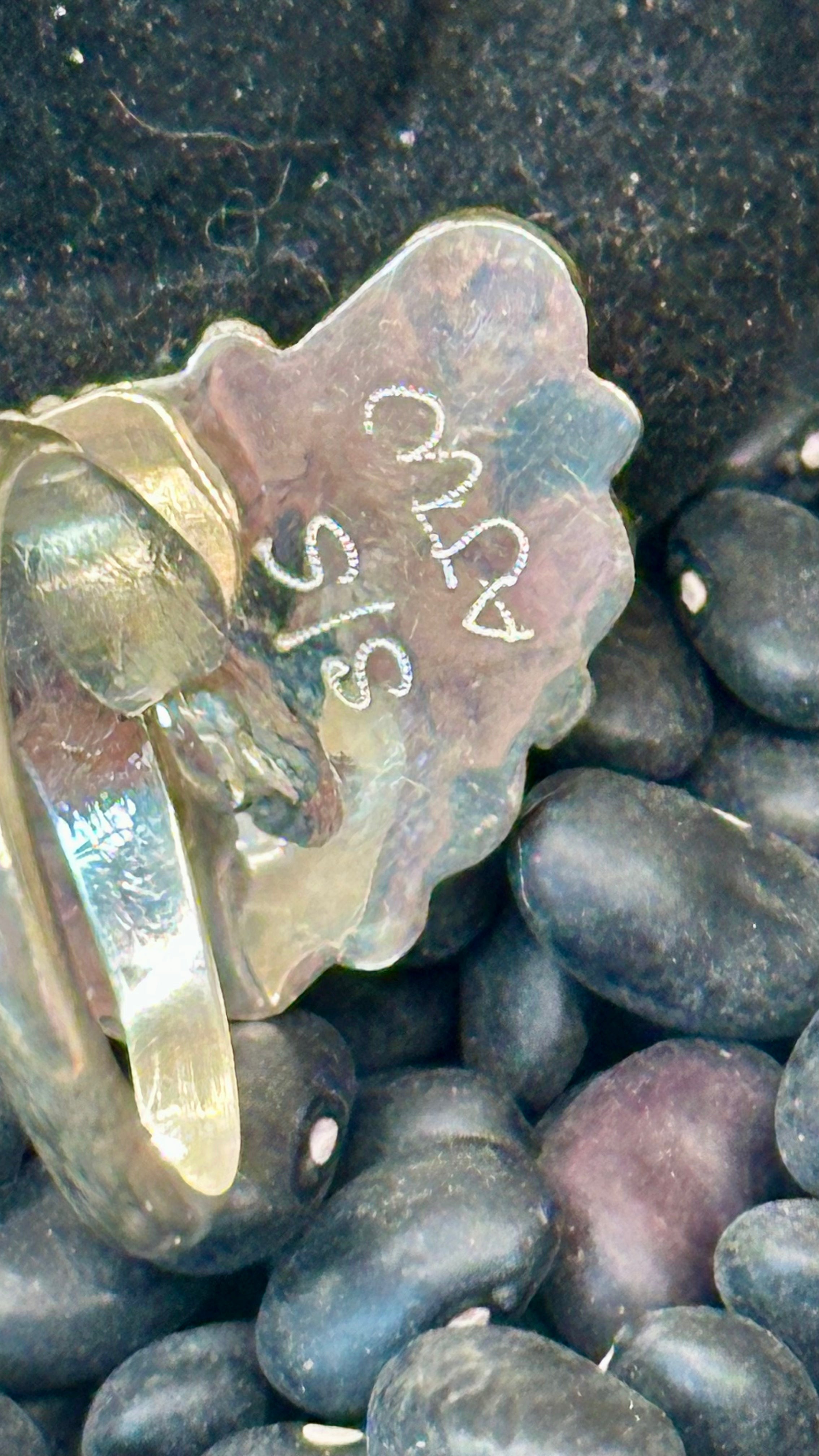 Native Kingman Turquoise 1/2 cluster Ring