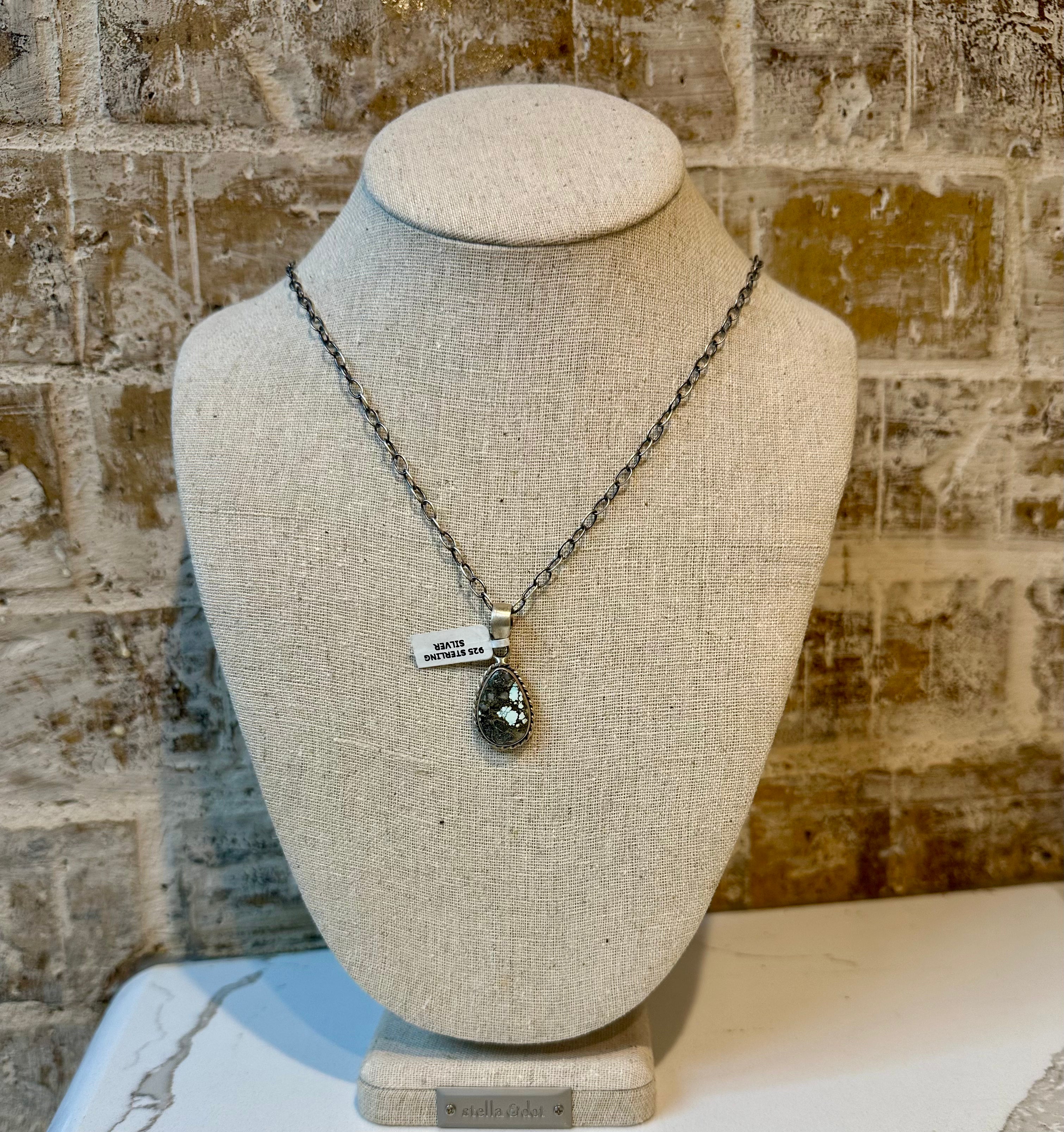 Sterling Silver Dry Creek Turquoise Necklace