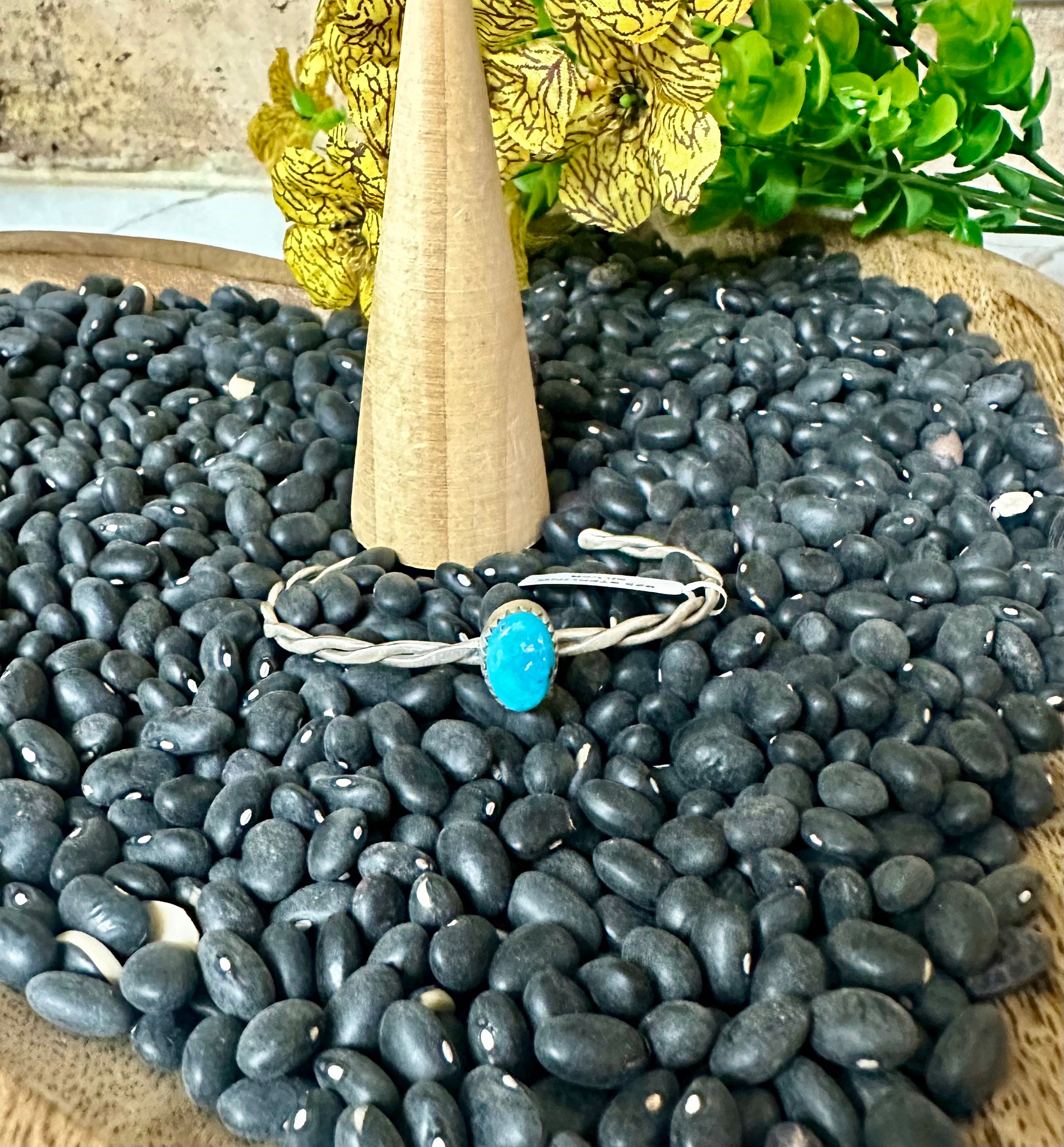 Sterling Silver Blue Bird Turquoise Cuff