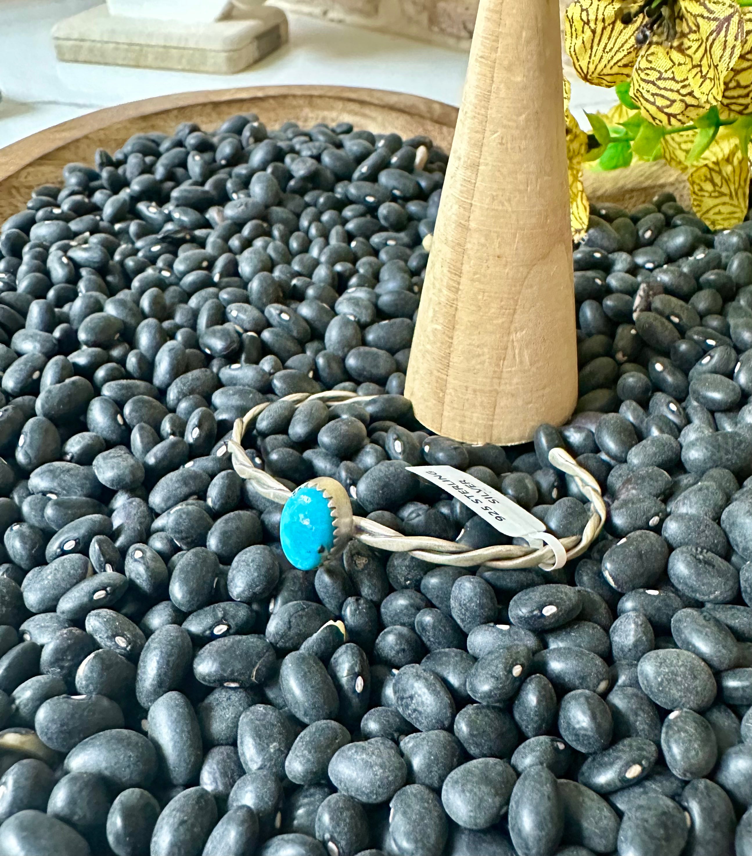 Sterling Silver Blue Bird Turquoise Cuff