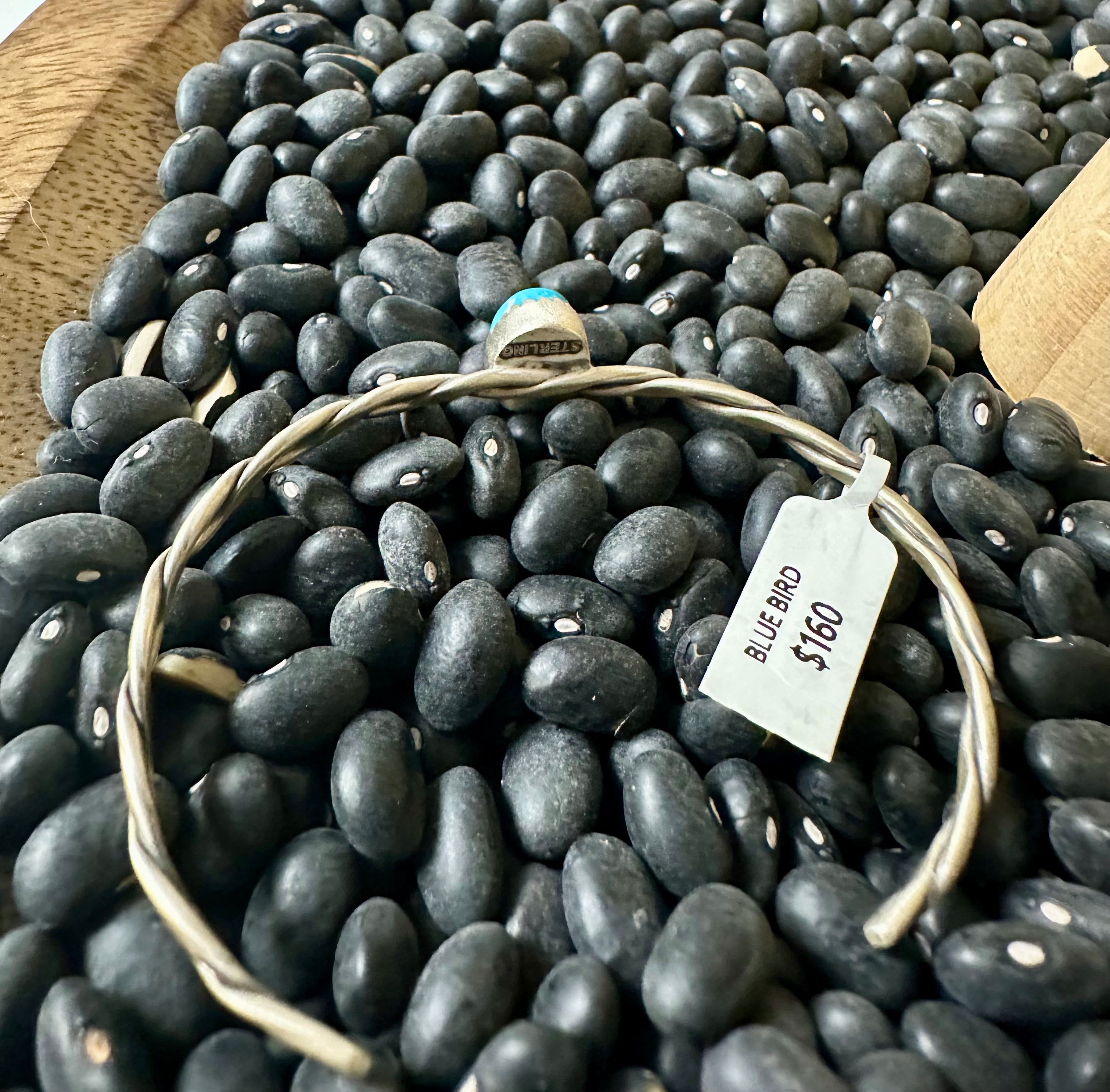 Sterling Silver Blue Bird Turquoise Cuff