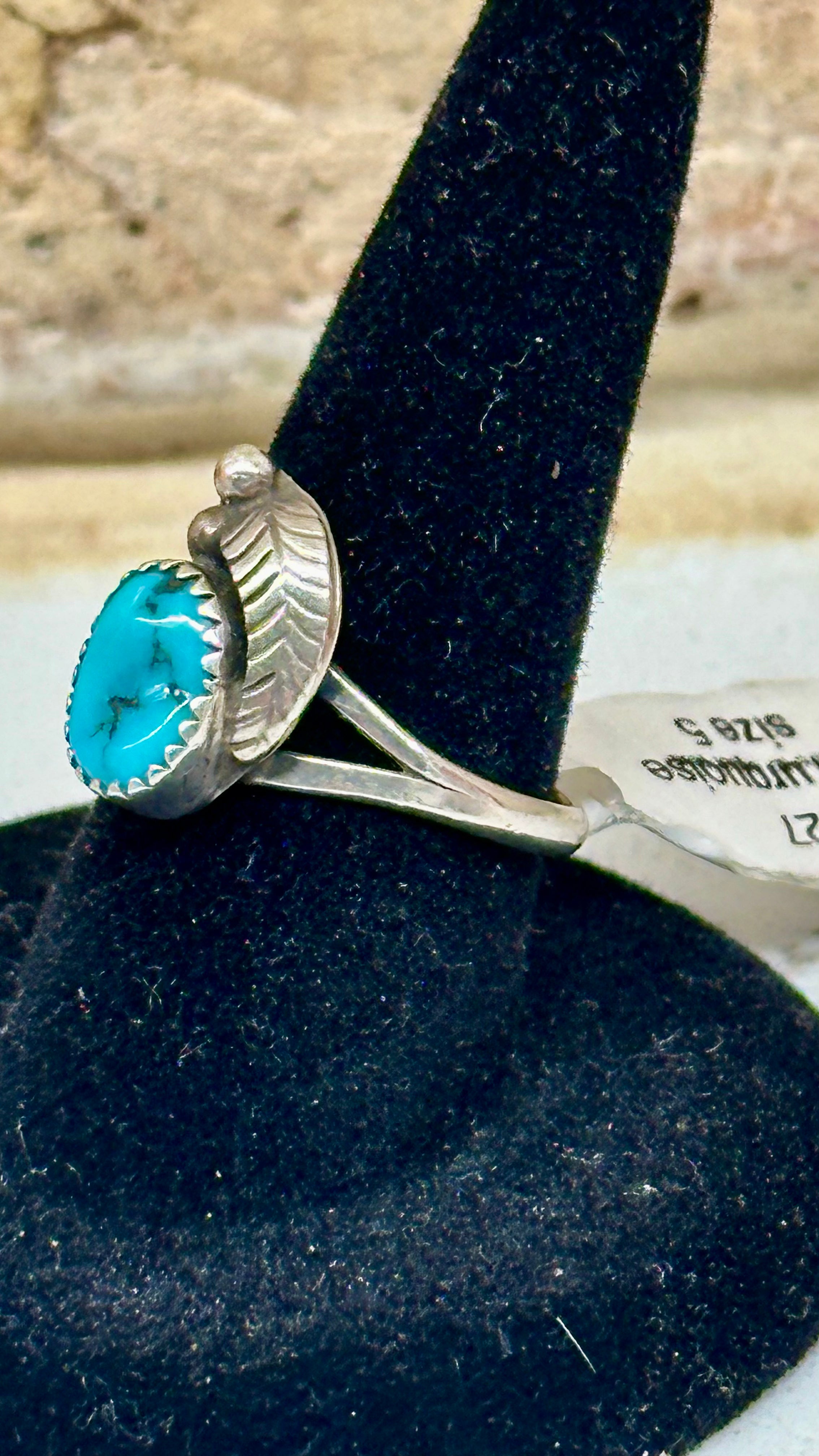 Vintage Kingman Turquoise Sterling Silver Ring