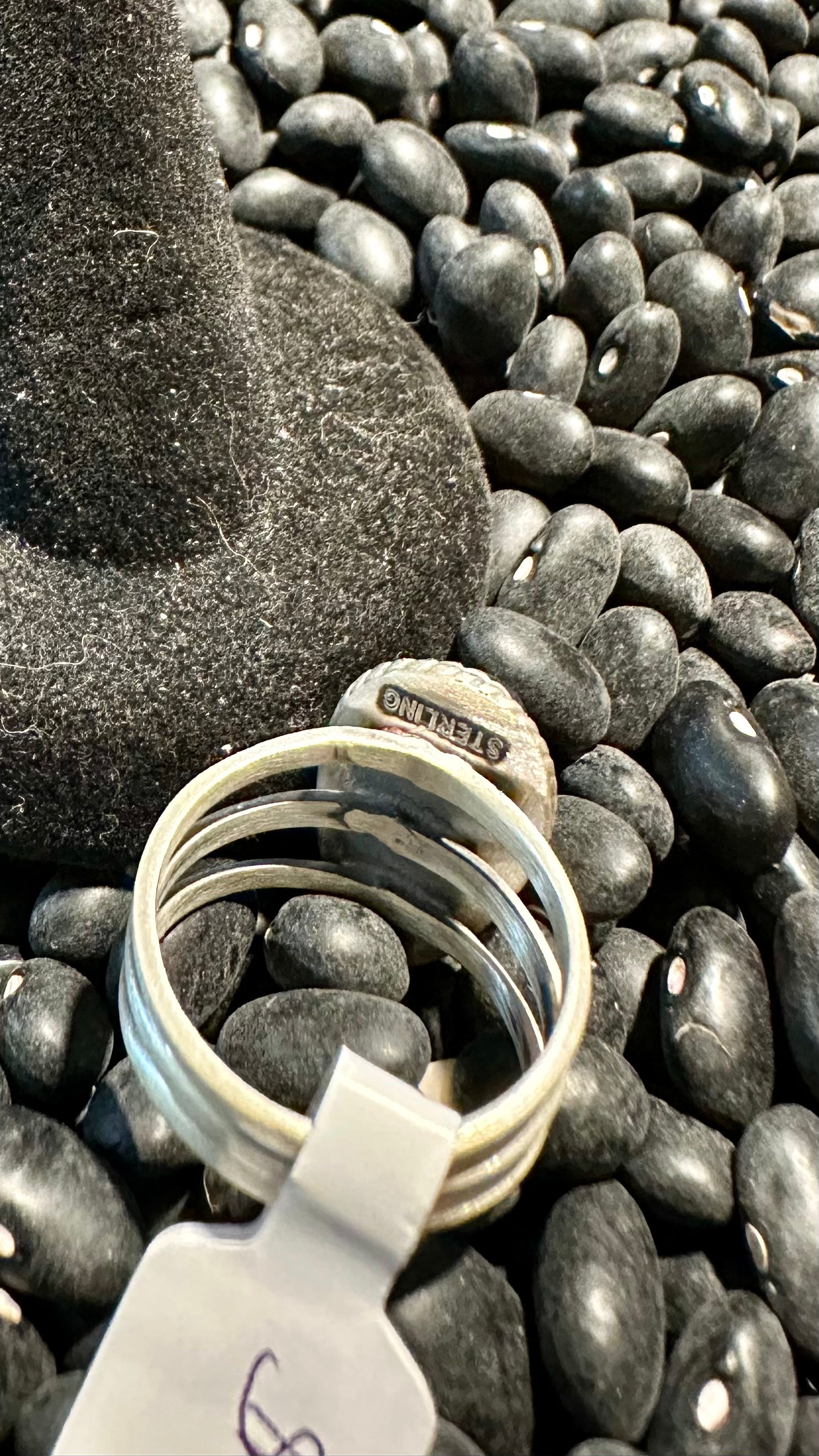 Sterling Silver White Buffalo Ring