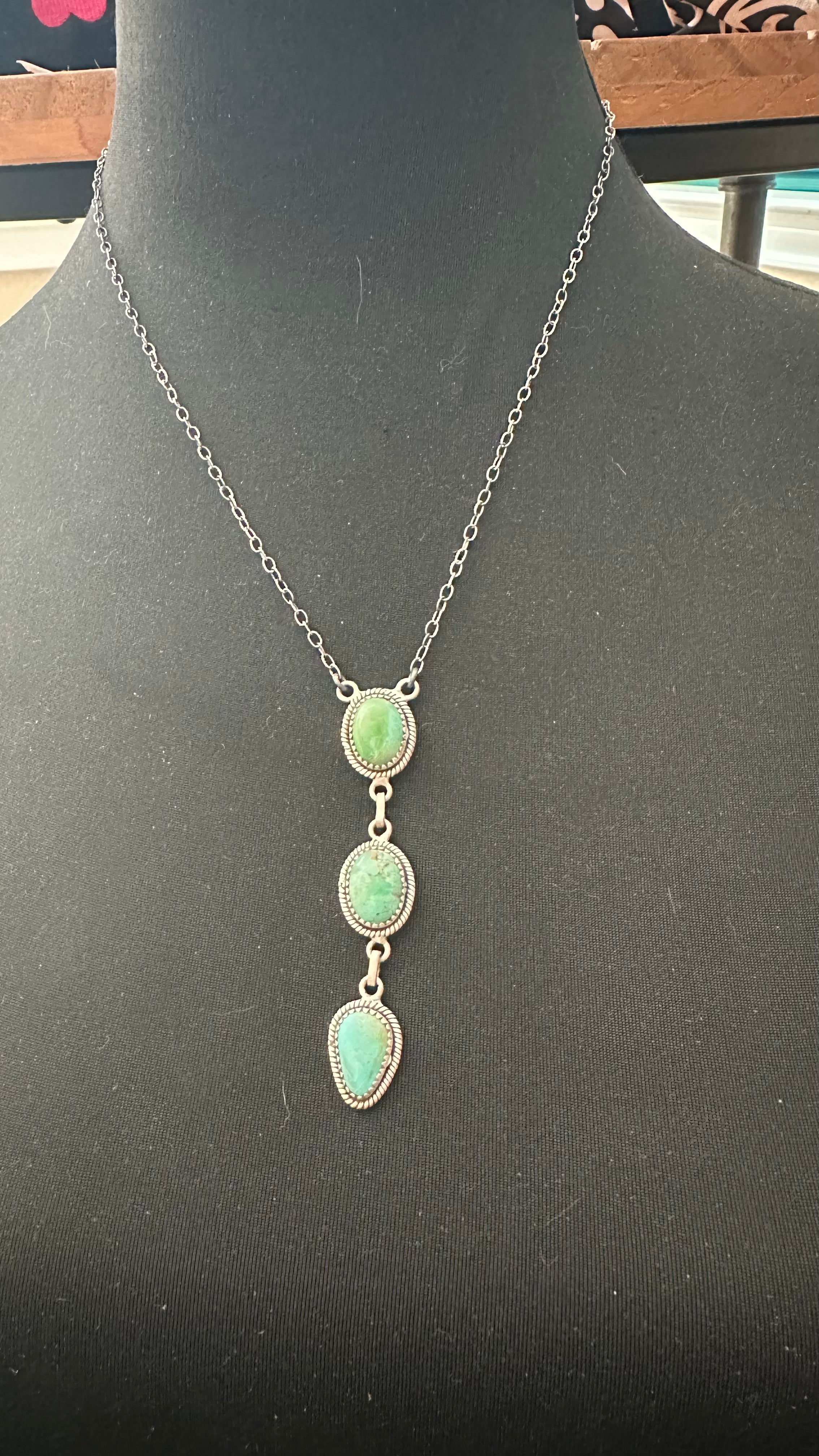 Sterling Silver Mojave Turquoise Necklace