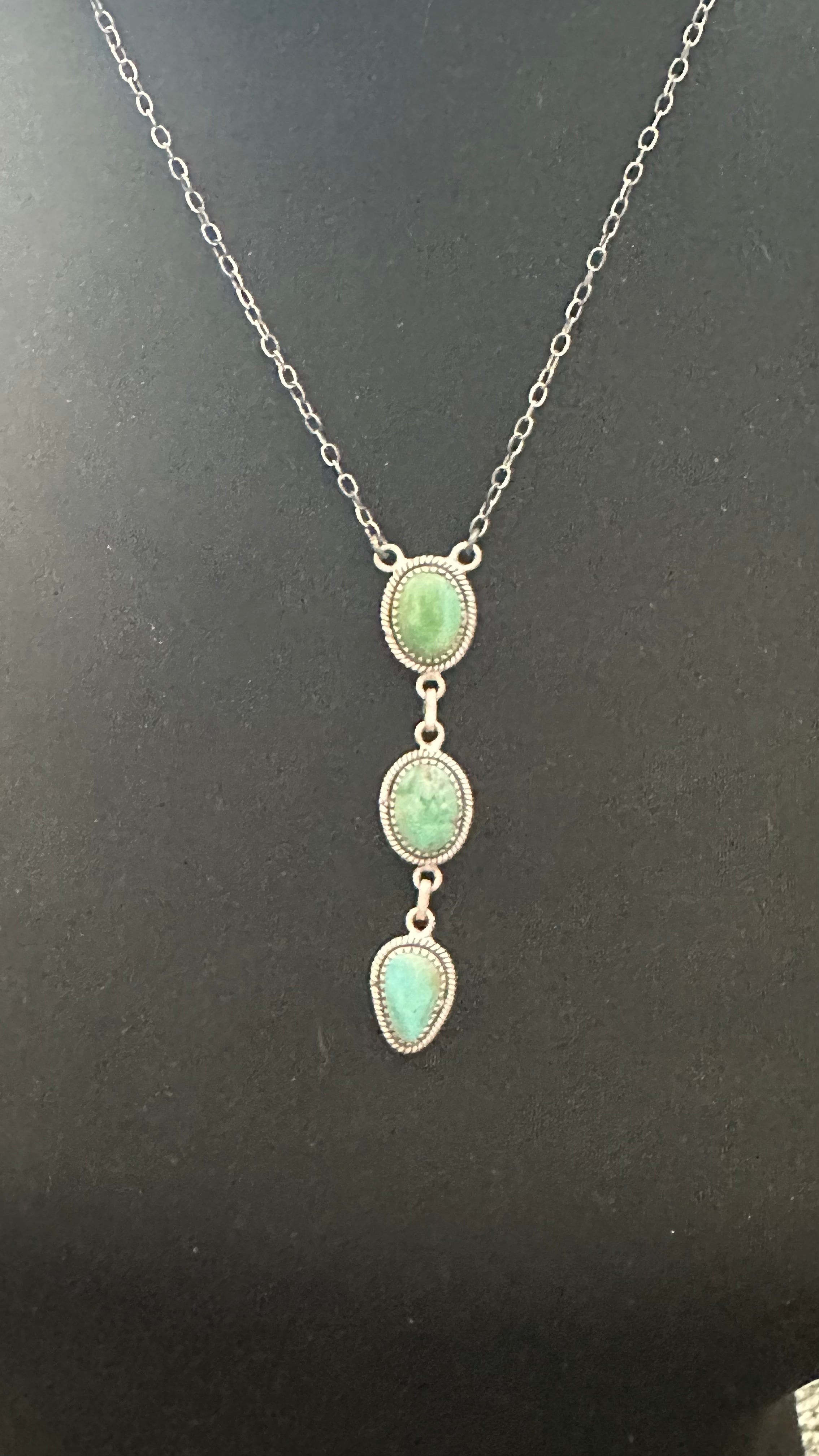 Sterling Silver Mojave Turquoise Necklace