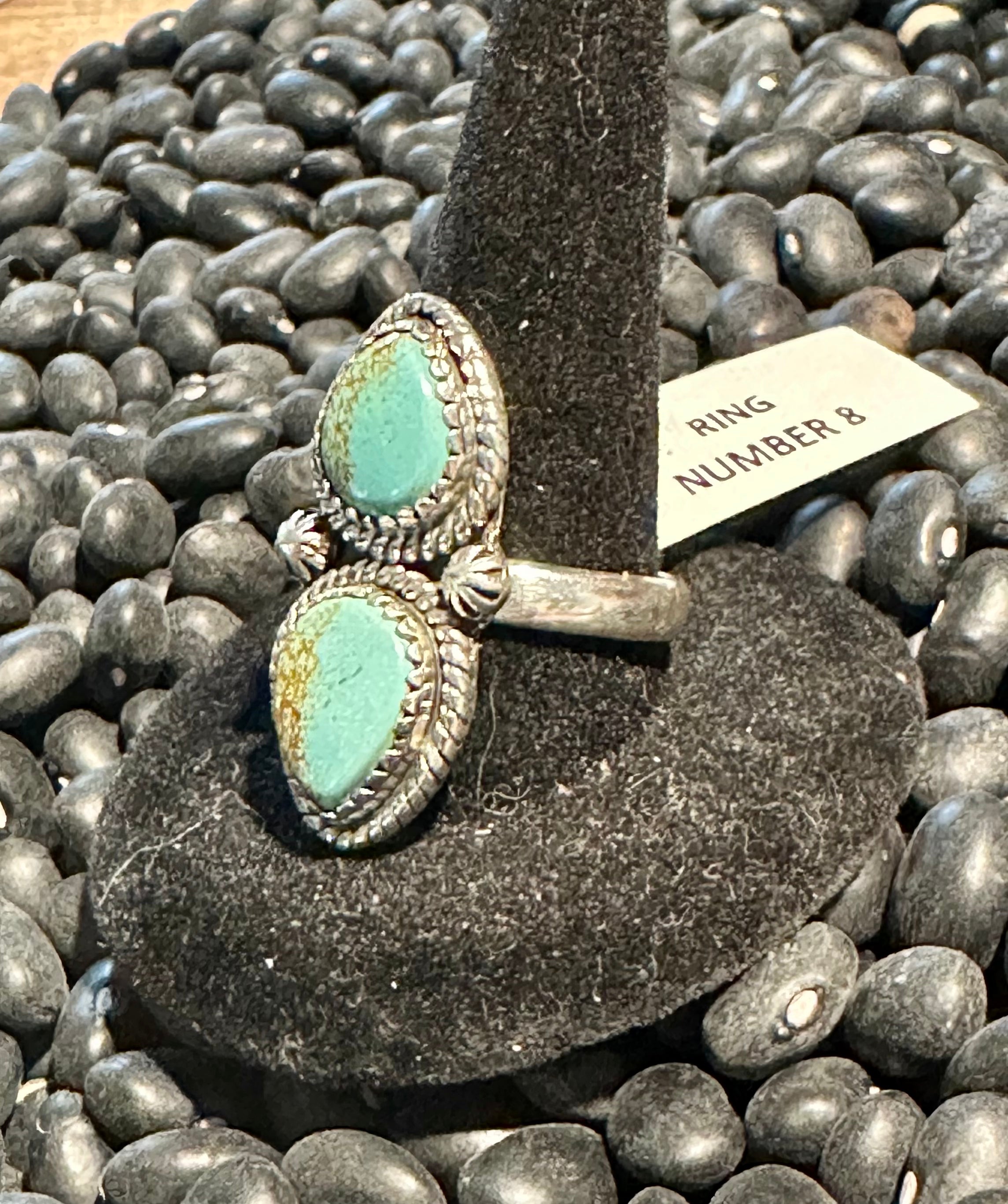 Sterling Silver # 8 Turquoise Ring