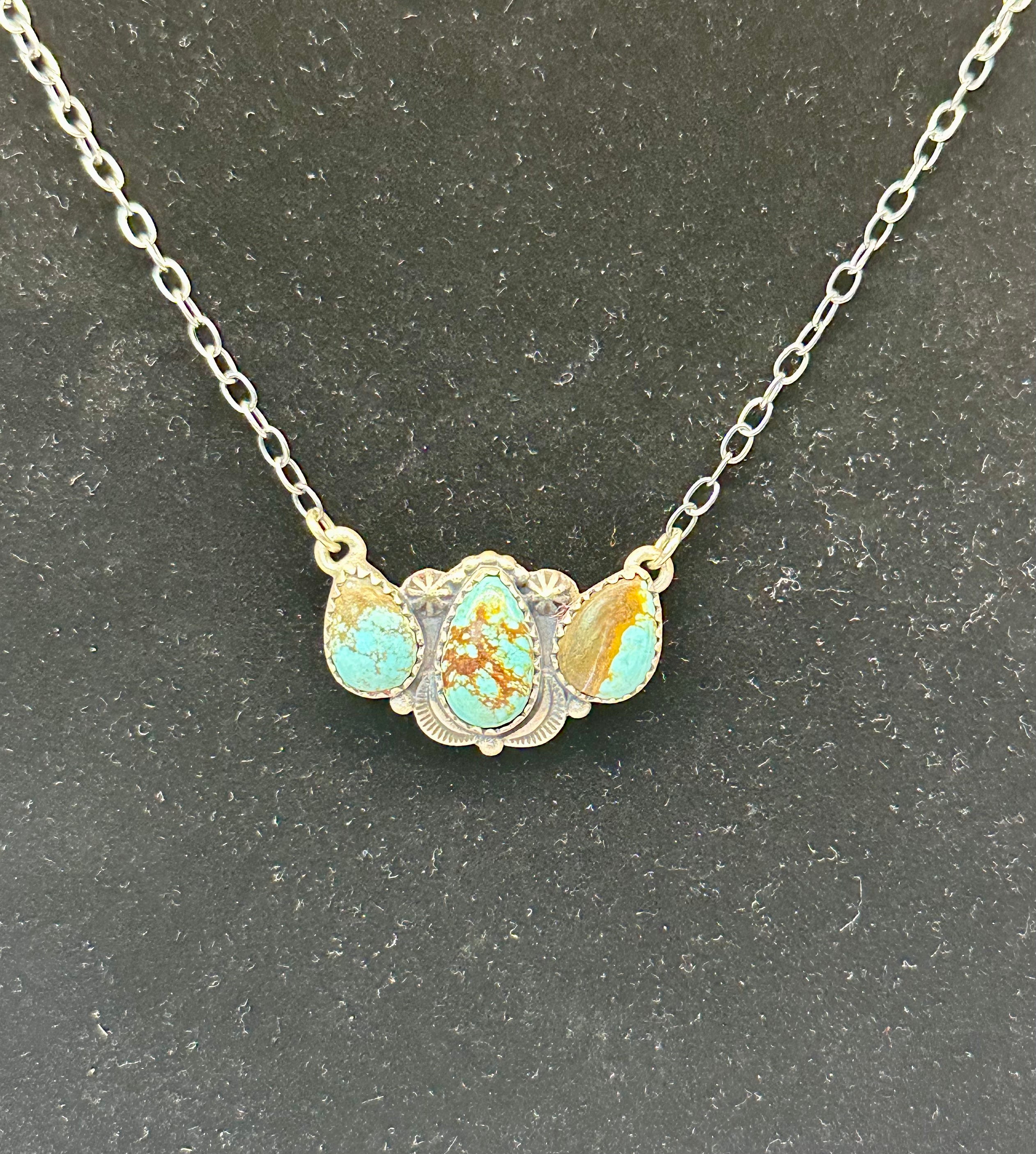 Sterling Silver #8 Bar Necklace