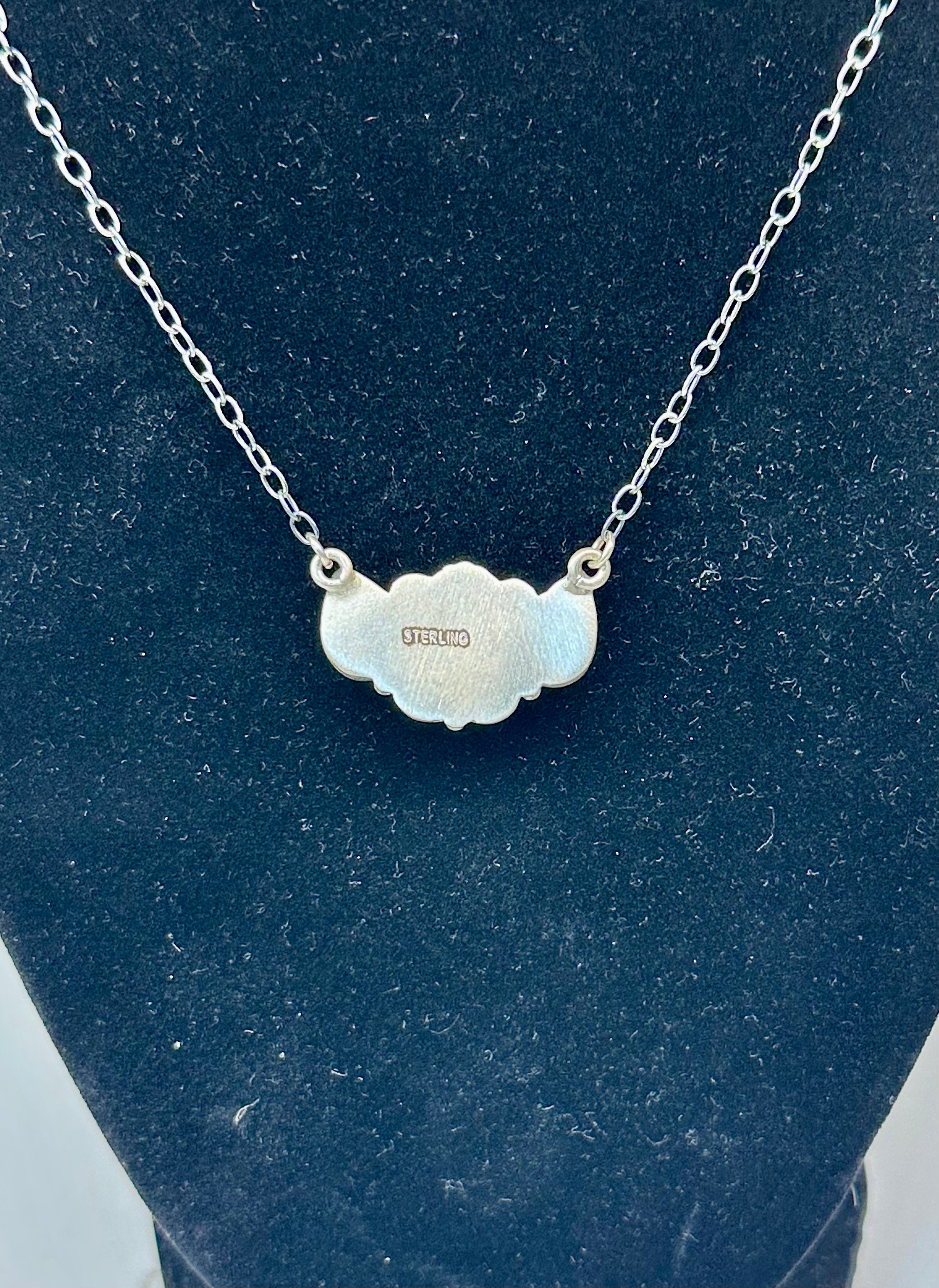 Sterling Silver #8 Bar Necklace