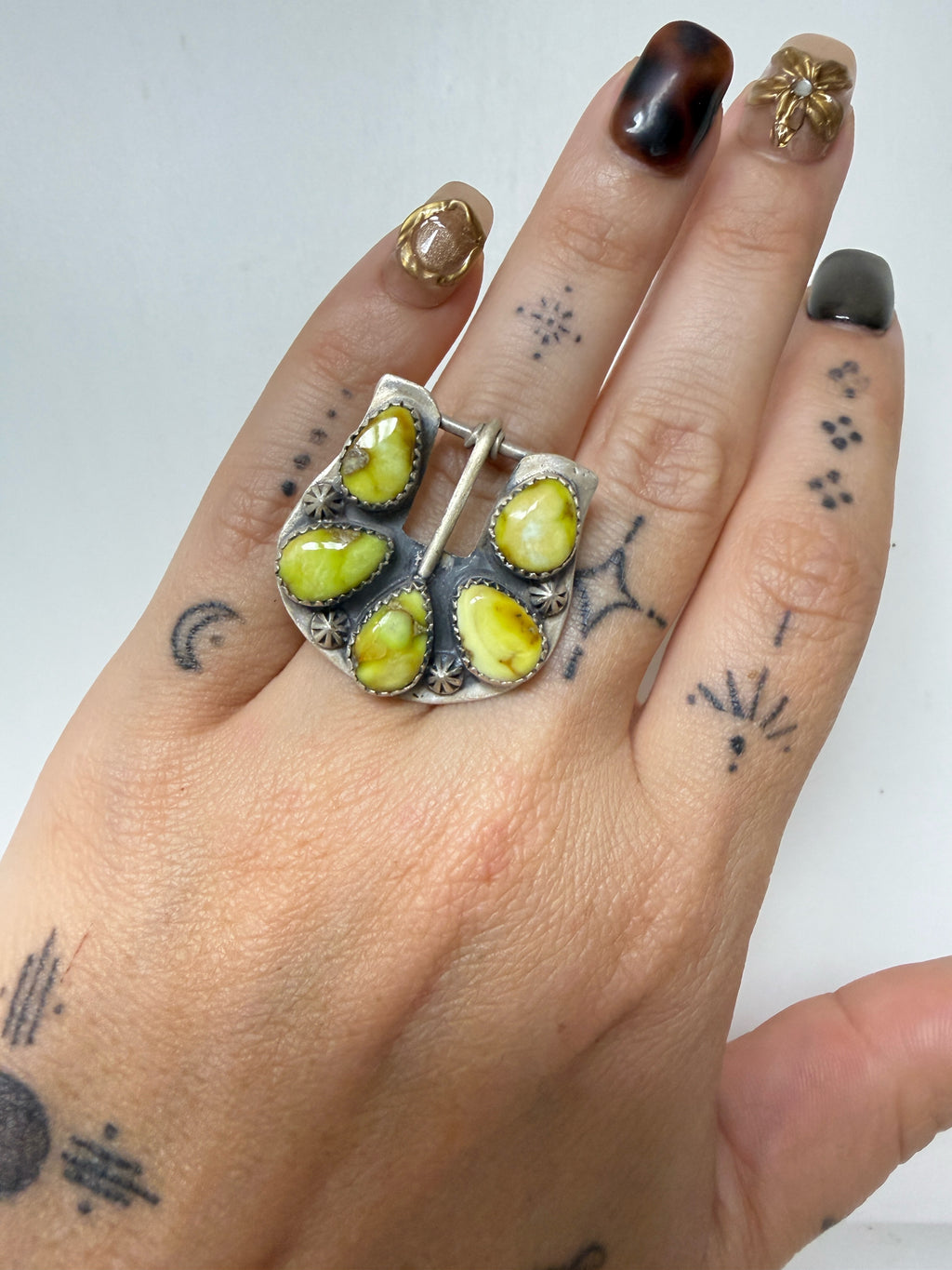 Sterling Silver Palomino Buckle Ring
