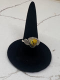 Honey Dahlia Sterling Silver Dainty Ring