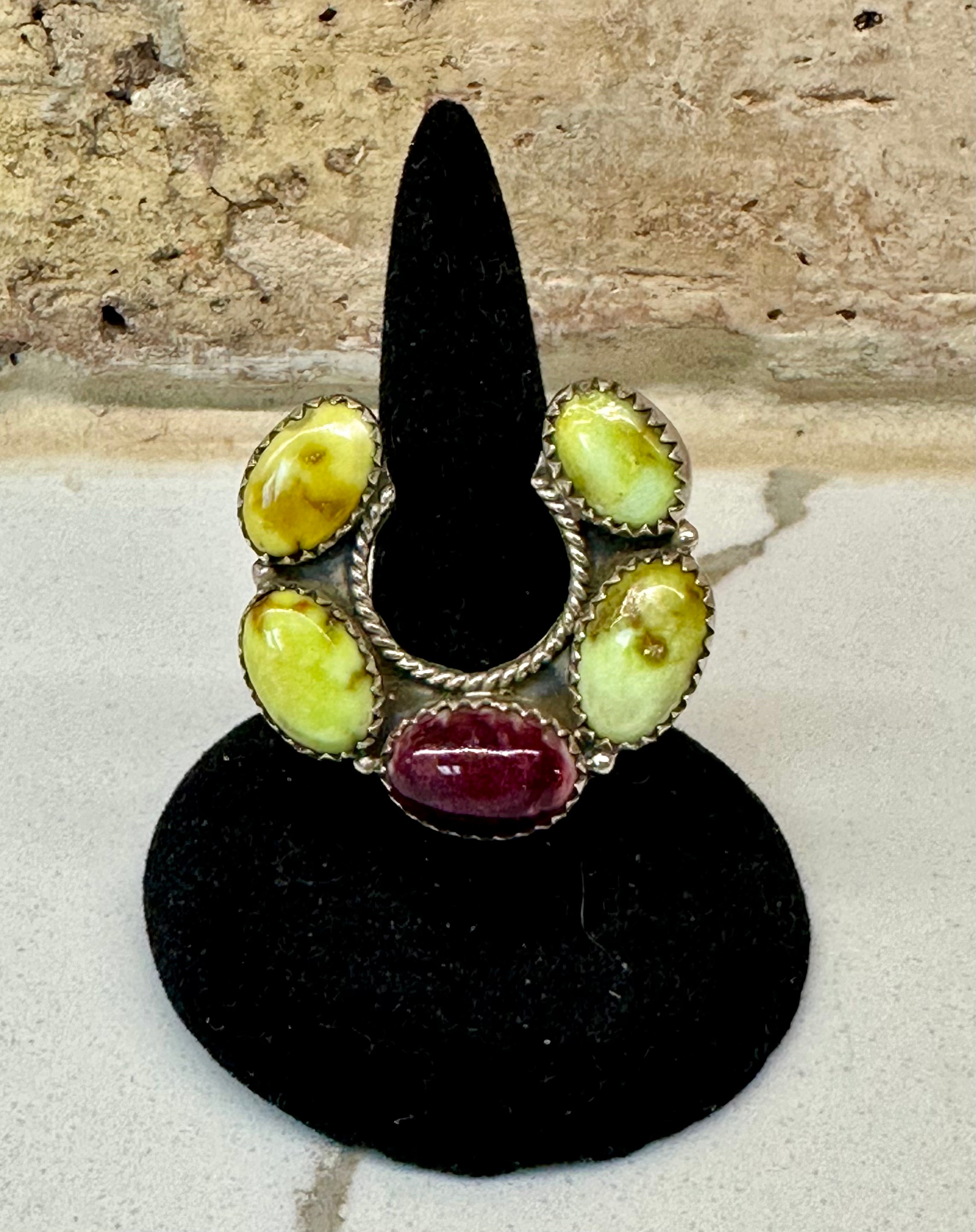Palomino/ Spiny Oyster Sterling Silver