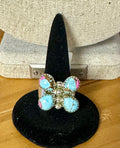 Cotton Candy Sterling Silver Butterfly Ring