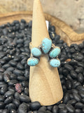Sterling Silver White Water Adjustable Ring