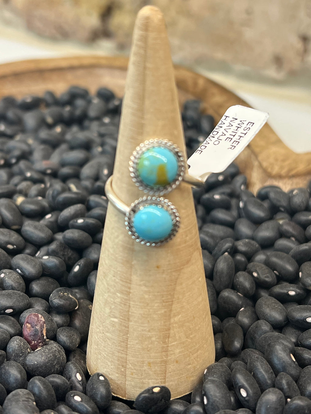Native Sterling Silver Kingman Turquoise Ring
