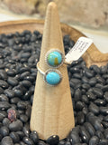 Native Sterling Silver Kingman Turquoise Ring