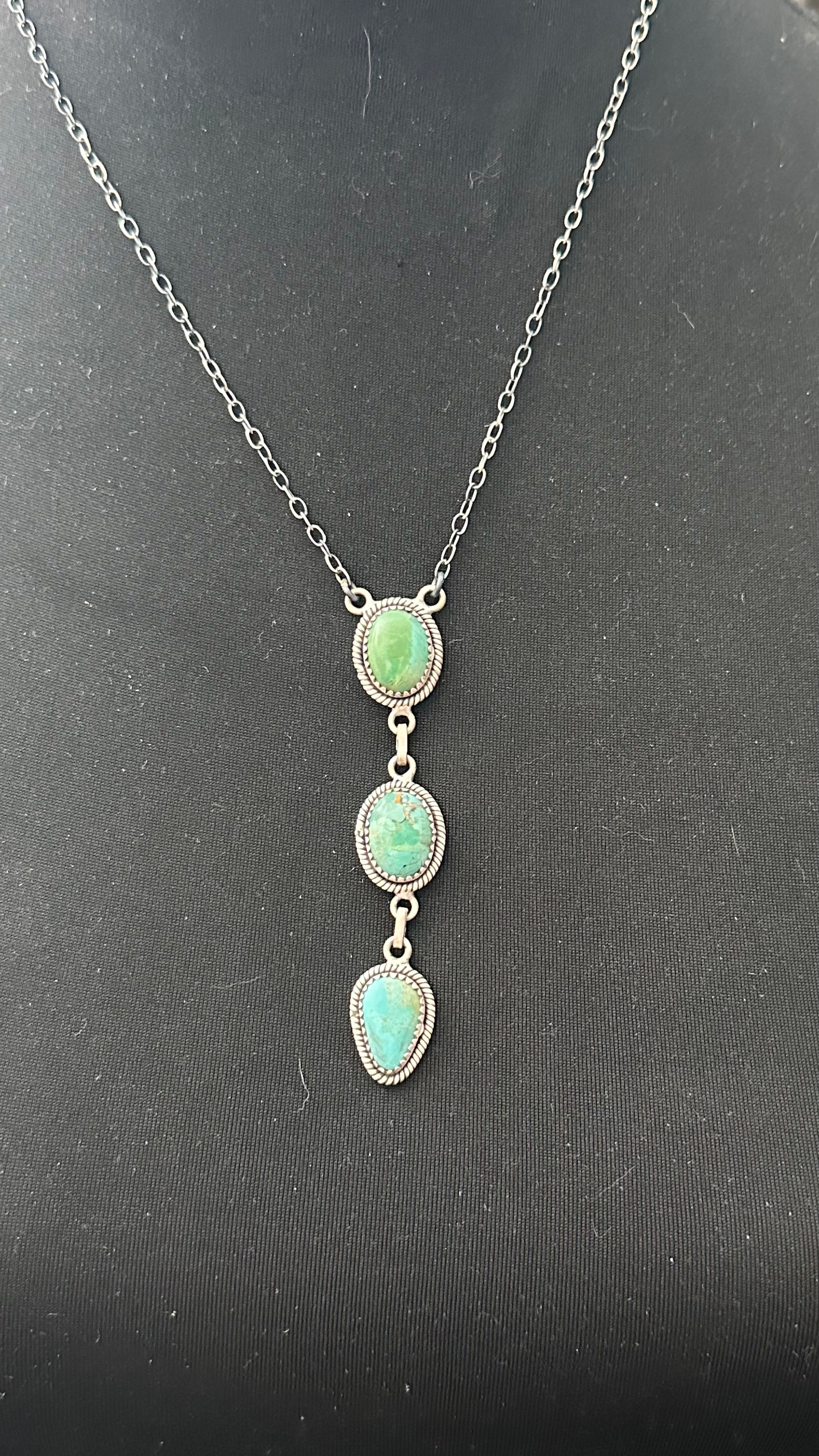Sterling Silver Mojave Turquoise Necklace