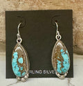 Black Jack Sterling Silver Dangle Earrings
