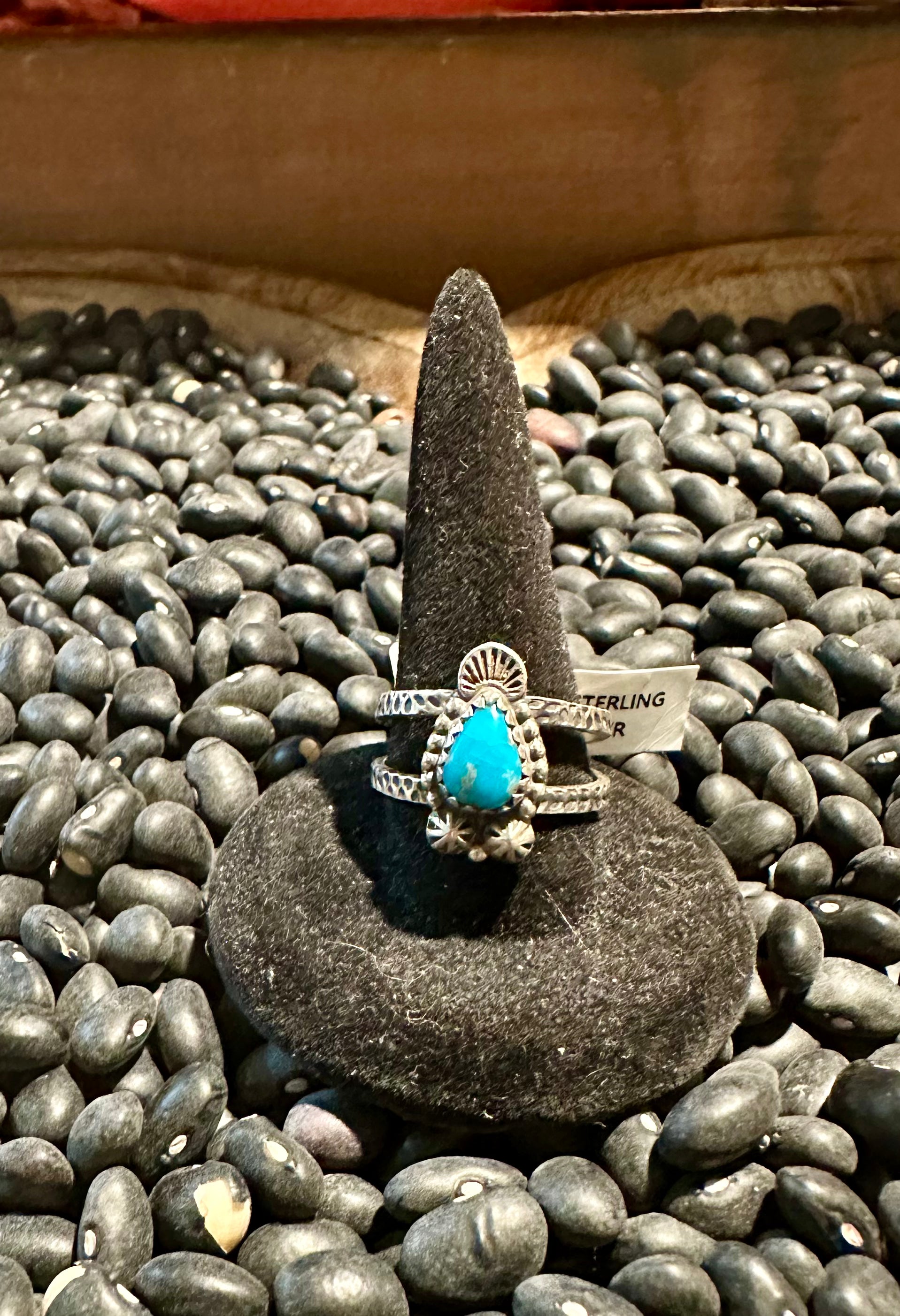 Sterling Silver Blue Bird Turquoise Ring