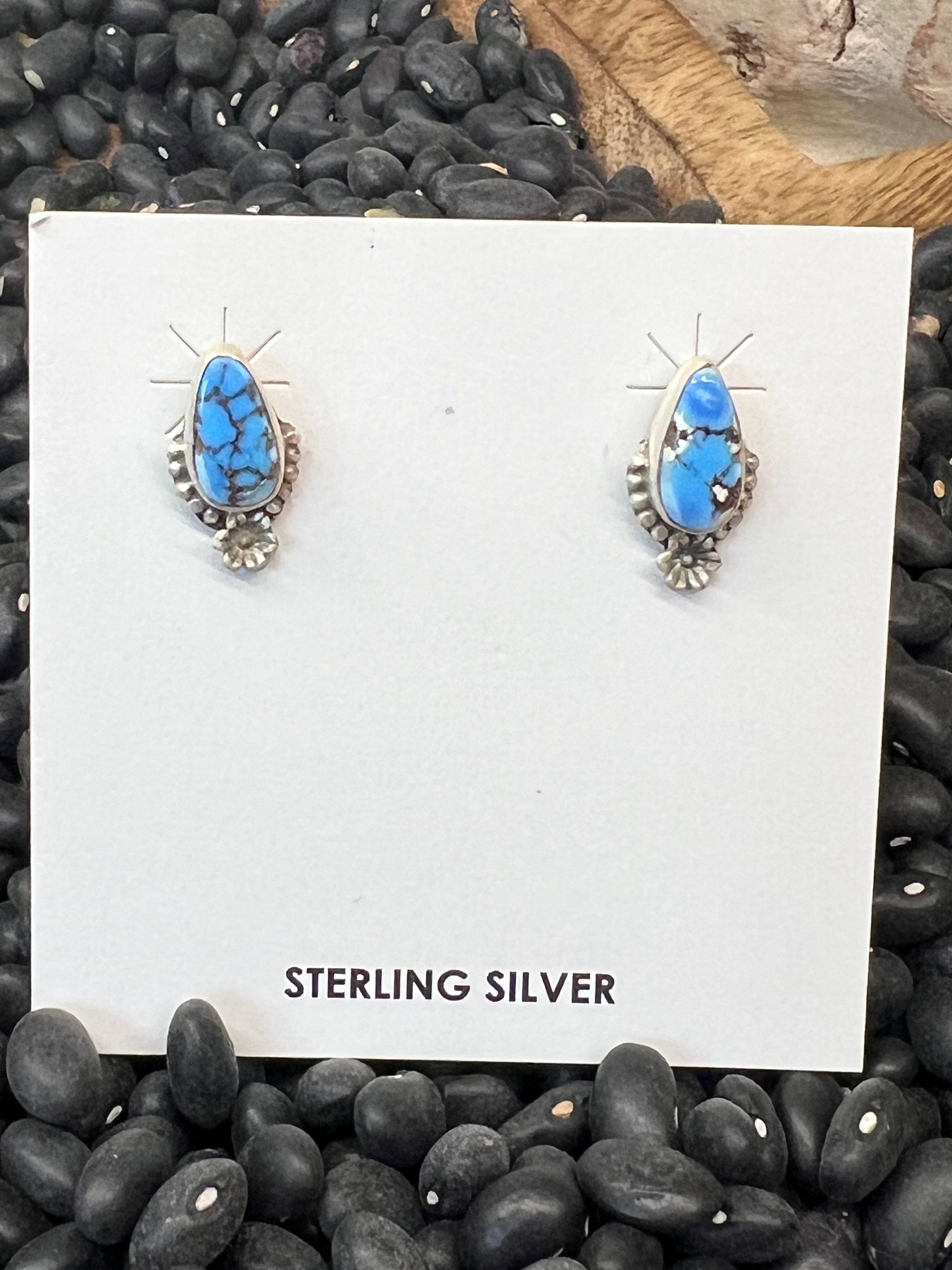 Golden Hill Turquoise Stud Earrings