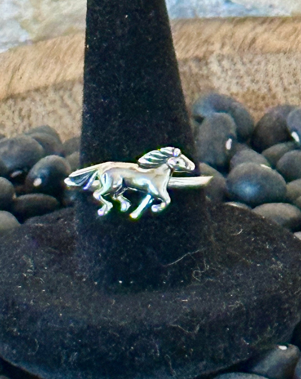 Sterling Silver Horse Ring